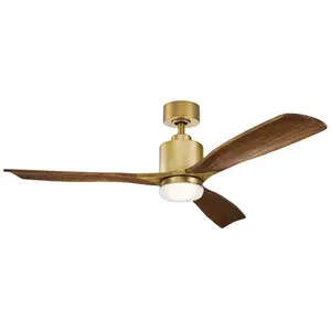 Elstead Lighting Ridley II, Ventilateur, Marron pas cher