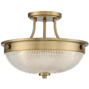 Comparateur de prix : QUOIZEL Plafonnier Mantle 2XE27 H: 24.6 L: 32.7 B: 32.7