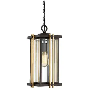 Comparateur de prix : QUOIZEL Lampe suspendue Goldenrod 1XE27 h: 42.1 b: 20.6 IP44