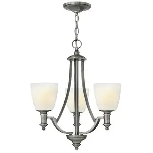 Hinkley LED Kroonluchter | 3X E27 Max 60W | Dimbaar | Antique Nickel pas cher
