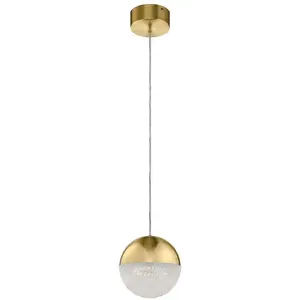 Comparateur de prix : ELSTEAD Kichler LED Pendelarmatuur Moonlit | 20.9W 3000K 2131Lm 830 | Champagne Gold