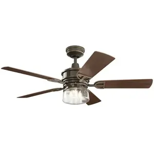 KICHLER Ventilateur de plafond Lyndon Patio pour zone intérieure et extérieure Ø132CM IP23 Noix murale IP23 pas cher
