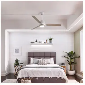 Elstead Lighting Zeus ventilateur de plafond silencieux avec lumière L... pas cher