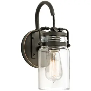 KICHLER Murale Brinley 1XE27 h: 29.2 l: 15.9 b: 12.7