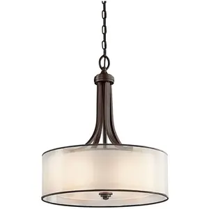 Kichler LED Pendelarmatuur Lacey | 4X E27 Max 60W | Dimbaar | Mission ...Vendu parbol