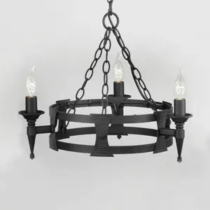 Chandelier Saxon 3XE14 h: 39 ø: 52 pas cher