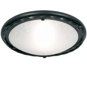 Comparateur de prix : Elstead Lighting LED Plafondlamp Pembroke | 1X E27 Max 60W | Dimbaar | Black