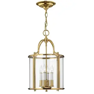 Hinkley LED Pendelarmatuur Gentry | 4X E14 Max 60W | Dimbaar | Polished Brass pas cher