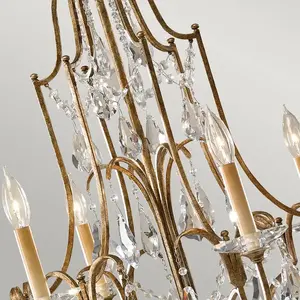 ELSTEAD Chandelier Valentina 6XE14 h: 83.2 ø: 72,1 pas cher