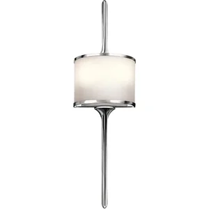 Kichler LED Wandlamp Mona | 3W 3000K 300Lm 830 | IP44 | Dimbaar | Polished Chrome pas cher