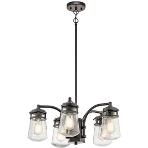 KICHLER Chandelier Lyndon 5XE27 h: 24.8 ø: 61 IP44 pas cher
