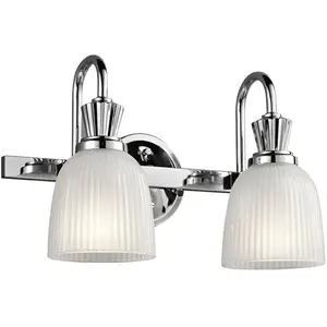 Comparateur de prix : KICHLER Lumière murale Cora 2XG9 h: 24.1 l: 18.6 b: 40.6 IP44 3000K