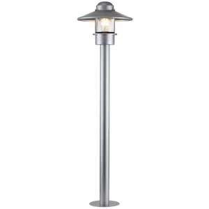 ELSTEAD WeGenlockte Klampenborg E27 40W IP44 en acier inoxydable, verre transparent Argent b: 27,5 cm Ø27,5 cm