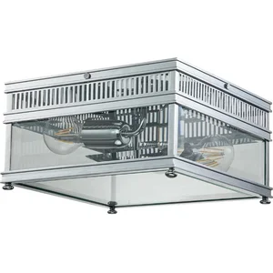Elstead Lighting LED Wand Buitenlamp Holborn | 2X E27 Max 60W | IP44 | Dimbaar | Polished Chrome pas cher
