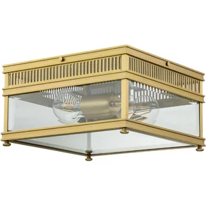 Elstead Lighting LED Wand Buitenlamp Holborn | 2X E27 Max 60W | IP44 | Dimbaar | Brushed Brass pas cher