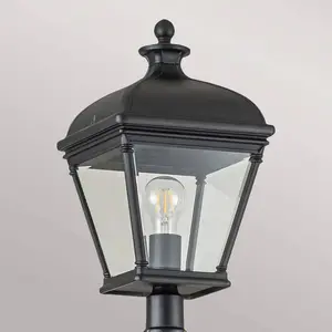 Elstead Lighting LED Tuin Pilaar Bayview | 1X E27 Max 60W | IP44 (Outdoor) | Black