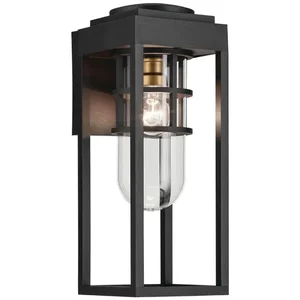 Kichler LED Wand Buitenlamp Hone | 1X E27 Max 60W | Textured Black pas cher