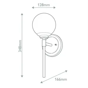 Kichler LED Wandlamp Benno | 1X E27 Max 3W | Black & Champagne Bronze