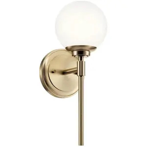 Kichler LED Wandlamp Benno | 1X E27 Max 3W | Champagne Bronze pas cher