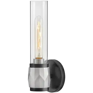 Hinkley LED Wandlamp Ellison | 1X E27 Max 40W | Black with Brushed Nic...