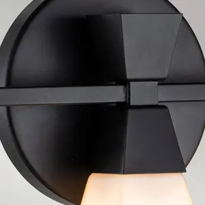 Elstead Lighting LED Wandlamp Bowtie | 3W 3000K 300Lm 830 | IP44 | Dimbaar | Matte Black