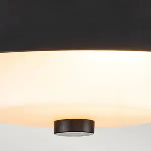 Elstead Bowtie Plafonnier de salle de bain à 2 lumières, noir mat IP44 pas cher