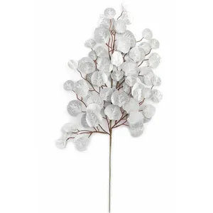 Décoration branche de Noël design Eucalyptus - ArgentVendu parrakuten
