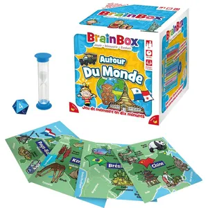 Jeu d’ambiance Asmodee BrainBox Voyage autour du monde pas cher