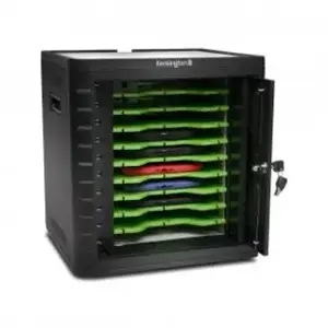 Kensington Universele Oplaad- en Synchronisatiekast voor 10 Tablets - Zwart pas cher