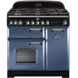 Piano de cuisson gaz FALCON CLASSIC DELUXE 90 ROCHE BLEUE CHROME pas cher