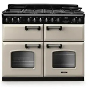 Piano de cuisson mixte FALCON NGC TAB MIX 110 CM CREME PASTEL CHROME pas cher