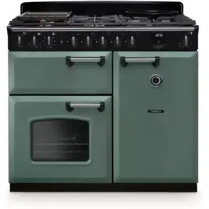 Piano de cuisson gaz FALCON NGC TAB GAZ 100 CM VERT MINERAL CHROME pas cher