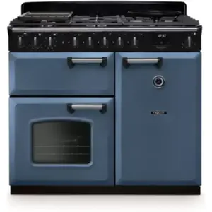 Piano de cuisson gaz FALCON NGC TAB GAZ 100 CM ROCHE BLEUE CHROME pas cher