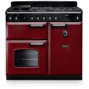 Piano de cuisson gaz FALCON NGC TAB GAZ 100 CM BORDEAUX CHROME pas cher