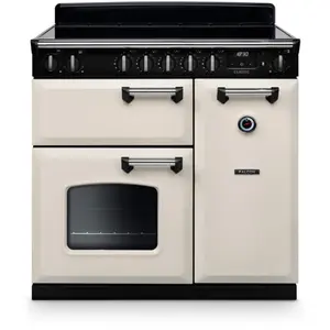 Piano de cuisson induction FALCON NGC TAB IND 90 CM CREME PASTEL CHROM...