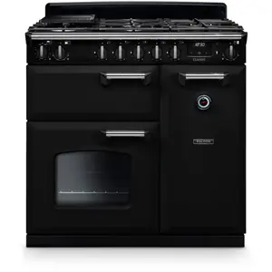 Piano de cuisson gaz FALCON NGC TAB GAZ 90 CM NOIR CHROME pas cher