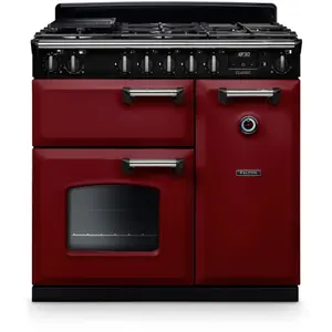 Piano de cuisson gaz FALCON NGC TAB GAZ 90 CM BORDEAUX CHROME