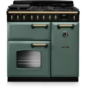 Piano de cuisson gaz FALCON NGC TAB GAZ 90 CM VERT MINERAL LAITON ANVendu parboulanger