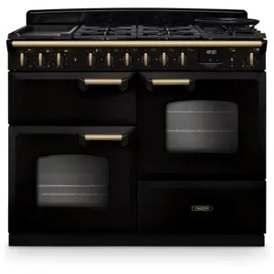 Piano de cuisson mixte FALCON NGC TAB MIX 110 CM NOIR LAITON ANTIQUE