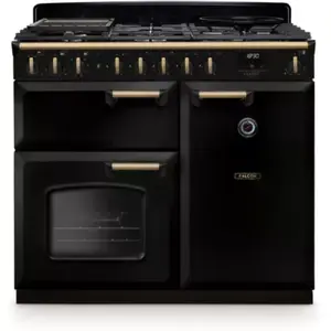 Piano de cuisson gaz FALCON NGC TAB GAZ 100 CM NOIR LAITON ANTIQUE pas cher