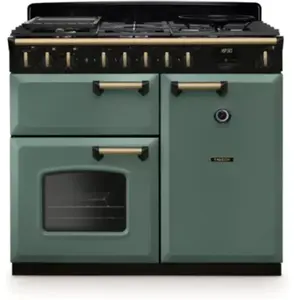 Piano de cuisson gaz FALCON NGC TAB GAZ 100 CM VERT MINERAL LAITON A pas cher