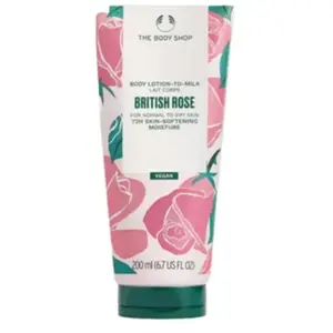 The Body Shop British Rose Body Lotion-To-Milk Bodylotion pas cher