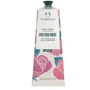 Body Shop, Crème pour les mains, British Rose (100 ml) pas cher