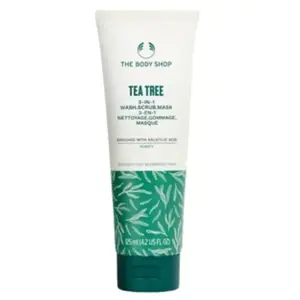 The Body Shop Tea Tree 3-In-1 Wash.Scrub.Mask Gezichtsmasker pas cher