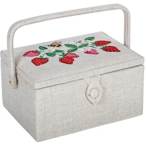 Sewing box : strawberry :18.5x25.5x14.5 cm