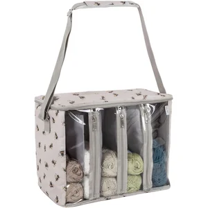Sac de rangement motif Abeille (25 x 40 x 30 cm) Hobby Gift(...) - Ecru pas cher
