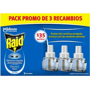 Raid Recharge Anti-moustiques (3 Unités) pas cher