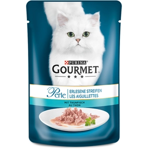 Purina Lot Gourmet Perle 26 x 85 g pour chat - Les aiguillettes de thon pas cher