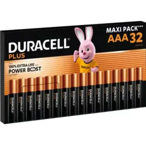 Pile DURACELL PLUS POWERBOOST AAA LR03 PACK DE 32 PILE pas cher