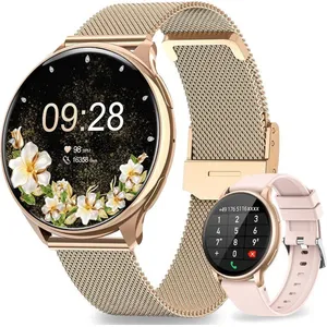 Montre Connectée Femme avec Appel1.32 AMOLED Écran Affichage Permanent...